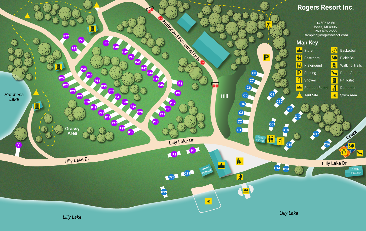 Rogers Resort map